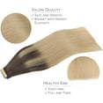 thumbnail image 4 of GFDYREE Extensions de Cheveux à Ruban WENNALIFE pour Femmes, 20 Pcs 50g 20 Pouces Balayage Brun Chocolat à Blond Sale Extensions de Cheveux à Ruban en Cheveux Humains Rallonge Cheveux Humain Lisse Invisible, 4 of 5