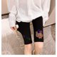 thumbnail image 1 of Pantalones con cintura alta recortados con diamantes en el interior, exclusivos de Taiwán, leggings con estampado de gato Hello Kitty KT, 1 of 5
