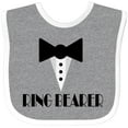 thumbnail image 3 of Inktastic Ringbearer Mock Tux Wedding Tuxedo Boys Baby Bib, 3 of 4
