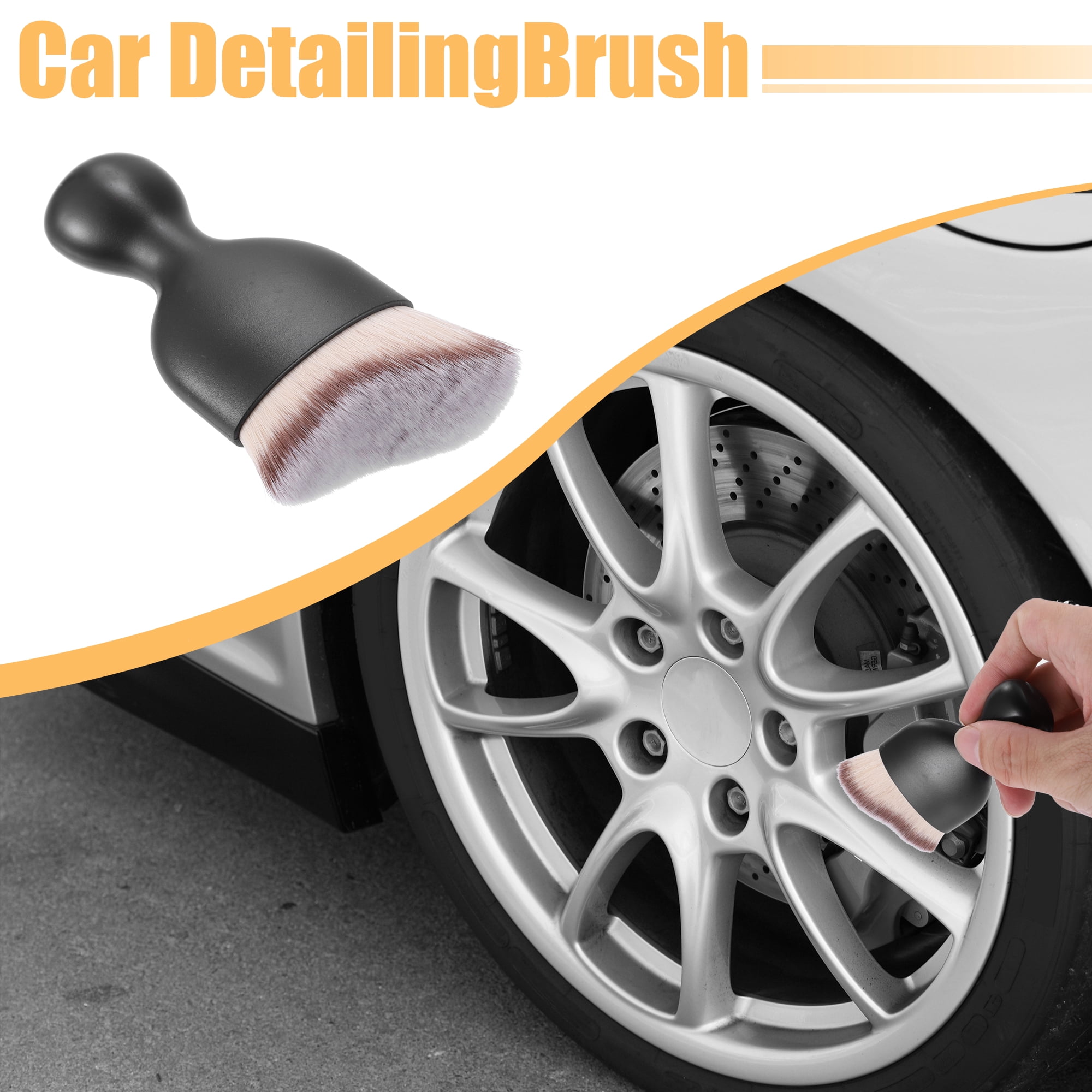 Unique Bargains Interior Detailing Brush Soft Bristles for AC Vents Dashboard