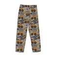 thumbnail image 5 of Goofa Retro Excavator Printed Soft Pajama Pants for Men, Wide Leg Comfy Casual Lounge Yoga Pants-Large, 5 of 9