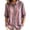 Pink, variant on PBFRDSJ Womens 3/4 Sleeeve Striped Button Down Shirt Vintage Collar Loose Fit Casual Blouse for Office Business
