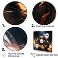 thumbnail image 3 of Designart "Furious Velocity On Two Wheels II" Motorcycle Canvas Wall Art, 3 of 7