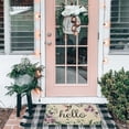 thumbnail image 2 of Spring Decor Door Mat - Green Daisy Flower Farmhouse Welcome Summer Mats Outdoor Colorful Flowers Doormat Non Slip Rubber Floral Decorative Front Door Mats Indoor Rug 17" x 30", 2 of 6