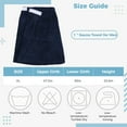 thumbnail image 5 of Men's Sauna Kilt with Pocket, Men's Sauna Towel with Practical Pocket, Wearable Bath Towel for Men, Adjustable Sauna Towel, Shower Towel with Elastic Waistband and Nylon Fastener Tapes, 5 of 6