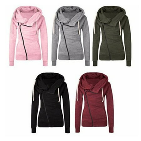 - Womens Cotton Sport Hoody Hoodie Sweater Jumper Coat