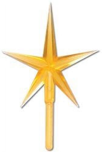 Darice P0681 2-Piece Ceramic Tree Star Ornament, Gold - image 2 of 2