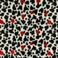 thumbnail image 5 of Shason Textile 60" x 2 yd 100% Polyester Fleece Abstract Dalmatian Sewing & Craft Fabric, Black, White and Red, 5 of 6