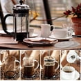 thumbnail image 5 of Jinsinto Cafetiere Mesh Coffee Press Filter Mesh Replacement Stainless Steel Cafetiere Filter Mesh For Cafetiere 12 Oz (6 Pcs, Gray), 5 of 5