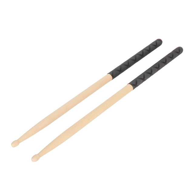 Maple Wood Drumsticks With Anti Slip Rubber Handle Durable And Versatile For Beginners And Professionals Bubble Shaped Tips
