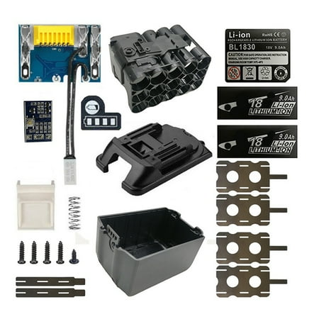 

DIY BL1890 Battery Case PCB Charging Protection Board Shell Box for 18V BL1860 9.0Ah with LED Battery Indicator