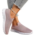 thumbnail image 2 of Womens Rhinestone Shoes Mesh Sparkling Glitter Slip On Sneaker Non Slip Running Walking Shoes Gym Sports Athletic Sneaker Lightweight Casual Fashion Sneakers, 38, 2 of 7