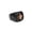 Rose Gold, variant on Mens Lily Flower Ring Black Gold Diamond Inlay Band Rose Gold Accent Elegant Ring For Men Classic Style Finish