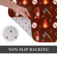 thumbnail image 6 of Rateoe Fire Extinguisher Pattern Flannel Door Mat Indoor Outdoor Entrance, Waterproof All-Weather Doormat,Fade Resistant, Low Profile Entryway Mat 16x24in, 6 of 7