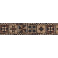 thumbnail image 2 of Beige Blue Brown Abstract Wallpaper Border Geometric Design, Roll 15' x 5.5'', 2 of 3