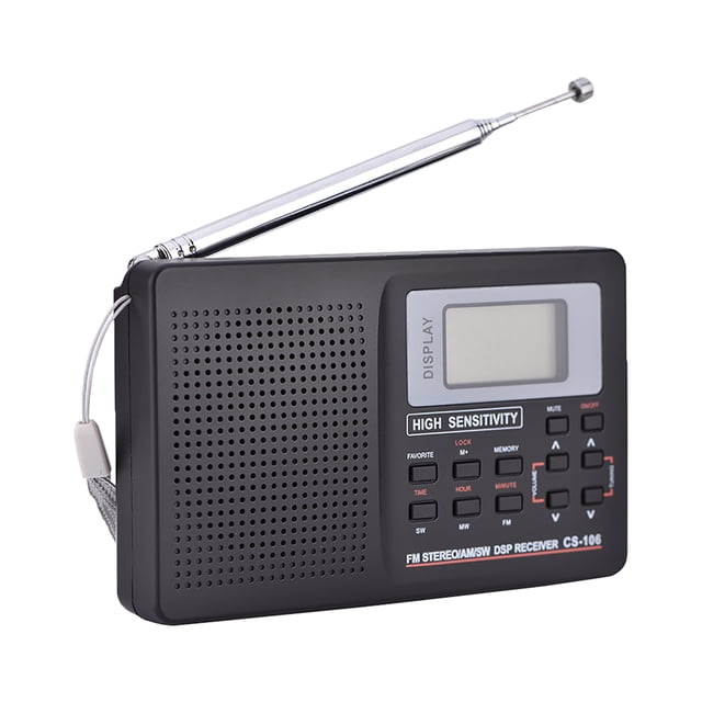 Receptor de Radio FM/AM/SW Bling Bling Con reloj despertador Tipo 2