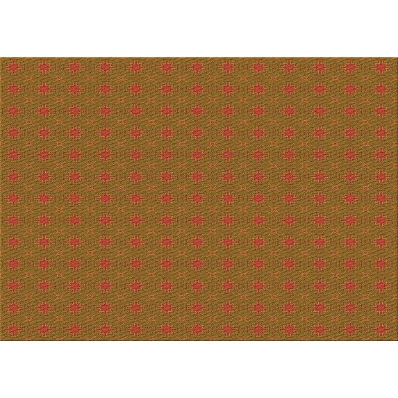 Ahgly Company Indoor Rectangle Patterned Mahogany Brown Area Rugs, 8' x 10'