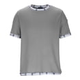 thumbnail image 4 of Men's Solid Color Basic Casual Short Sleeve Crewneck T-Shirt Top Tee for Daily Streetwear Loungewear Gym Workout Modern Fashion Essential | AESTIVO,Gray 2XL, 4 of 8