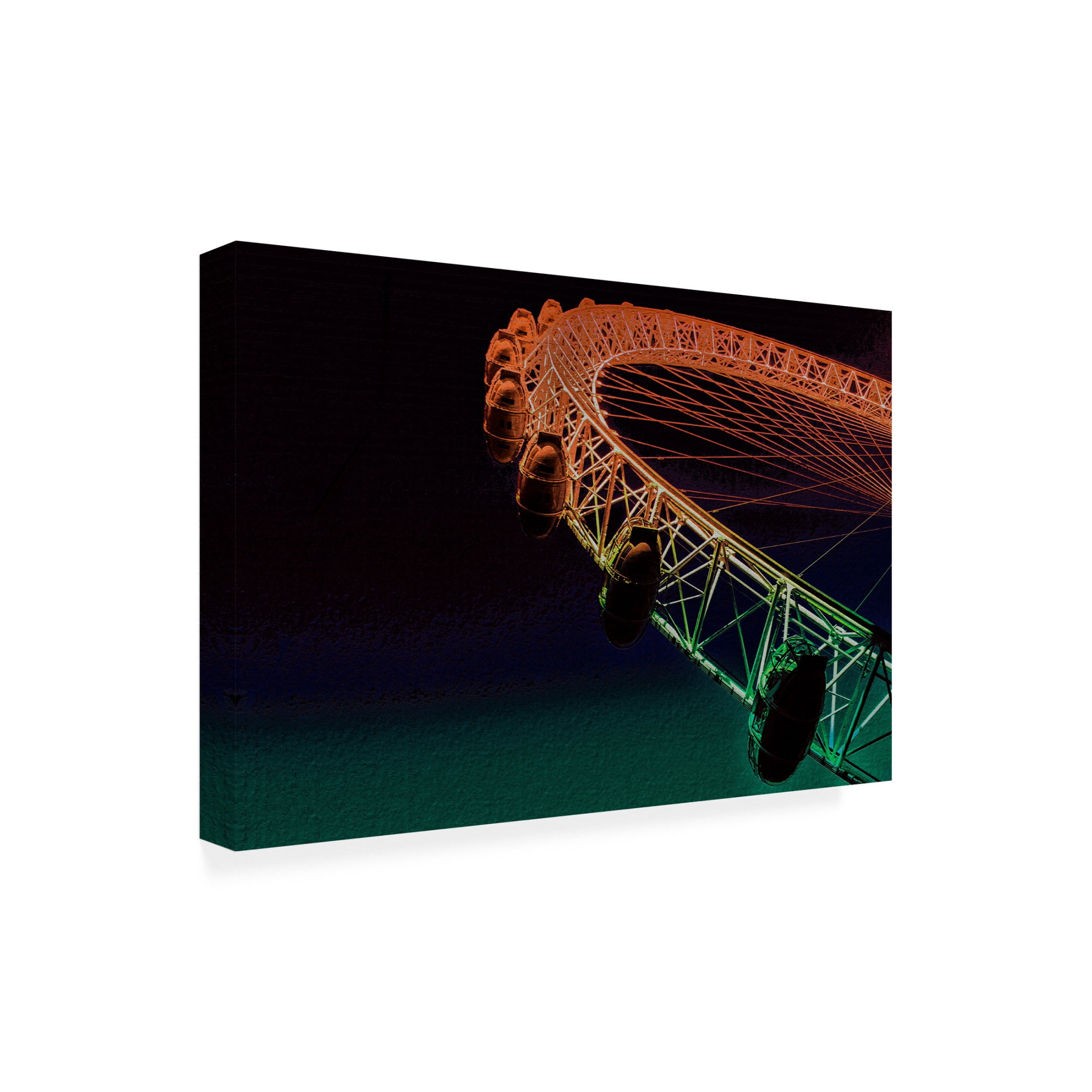 Canvas Wall Art - Chris Hamilton 'The Colour Wheel' Wall Art for Living Room, Bedroom, or Office D?cor by Trademark Fine Art - 47 x 30 Inches