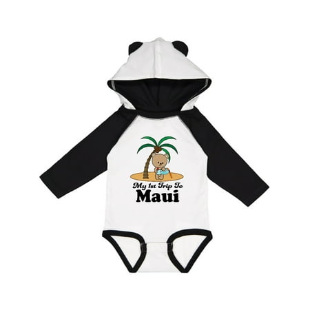 

Inktastic 1st Trip to Maui Hawaii Gift Baby Boy or Baby Girl Long Sleeve Bodysuit