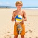 thumbnail image 5 of Pantalones cortos de playa para niños y niñas, de color liso, con estampado bonito, transpirables y con bolsillos, para verano, 5 of 8