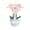 Pink, variant on Maple Leaf Flower Figurine Ornament Bouquet Crystal Glass Flowers,Hand Small Figurines Home-Decor Collectible,Tri-color