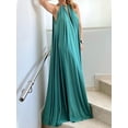 thumbnail image 2 of Liacowi Women Long Dress Sleeveless Halter Dress Hollowed Solid Loose Summer Swing Dress for Vacation, 2 of 7