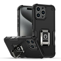TYJKeJi Case with Holder Stander Kickstand Drop Resistant Shockproof Case For iPhone 16 Pro (6.3inch)