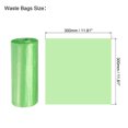 thumbnail image 2 of Uxcell Small Trash Bags 0.5 Gallon Garbage Bags Green, 8 Rolls / 240 Counts, 2 of 5