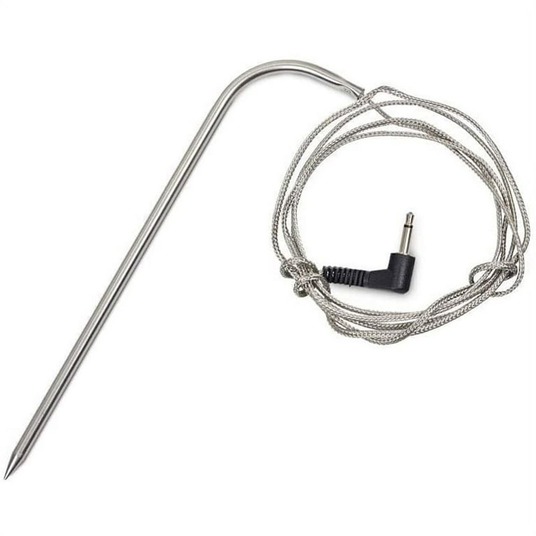 Replacement Meat Probe for Traeger Pellet Grill and Smoker, Comes with 2  Pack Probe Grommet 2 Pack Meat Probes adn Temperature Probe Clip