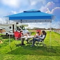 thumbnail image 3 of LAZY BUDDY 12' x 12' Ez Pop up Canopy Tent Folding Instant Shelter Outdoor Camping Party Canopy Gazebo, Adjustable Height, 3 of 9