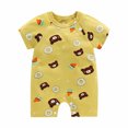 thumbnail image 2 of Fesfesfes Newborn Infant Onesie Baby Girls Boys Bodysuit Summer Short Sleeve Sleepwear One-piece Cartoon Romper Jumpsuit On Sale, 2 of 7
