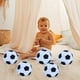 thumbnail image 5 of Almohada de fútbol para niños | Peluche de algodón suave y cojín decorativo | Decoración deportiva de interior de 28 cm para niños y niñas | Blanco, 5 of 7