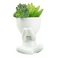 thumbnail image 1 of Human Shaped Flowerpots Mini Ceramics Potted For Home Decor-No Included Plant, 1 of 9