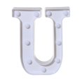 thumbnail image 3 of Pompotops LED Decorative Light, Alphabet LED Letter Lights Light Up White Plastic Letters Standing Hanging U, H, 3 of 3