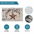 thumbnail image 6 of Texas Star Vintage Placemats Set of 4, Brown Retro Berry Beige Wooden Placemats for Dining Table, Place Mats for Kitchen Tabletop, Waterproof Wipeable Dining Table Mats Set, 6 of 9