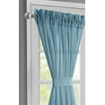 thumbnail image 4 of Warm Home Designs Pair of 30"x 72" Sheer Dusty Blue French Door Sidelight Curtains with 2 Tie-Backs. KFR D Blue 30x72, 4 of 5