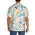 thumbnail image 3 of Kdxio Men'S Hawaiian Shirt For Men Short Sleeve Shirt Hand Drawn Cars Trucks Buses And Roads Summer Casual Holiday Beach Button Down T-Shirts, 3 of 5