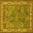 thumbnail image 1 of Ahgly Company Indoor Square Animal Yellow Traditional Area Rugs, 3' Square, 1 of 4