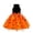 Orange, variant on Girls Witch Outfit Tulle Dress Baby Short Sleeve Mesh Tulle Romper Dress Kids Halloween Outfit Children Girls Dress 5-6 Years