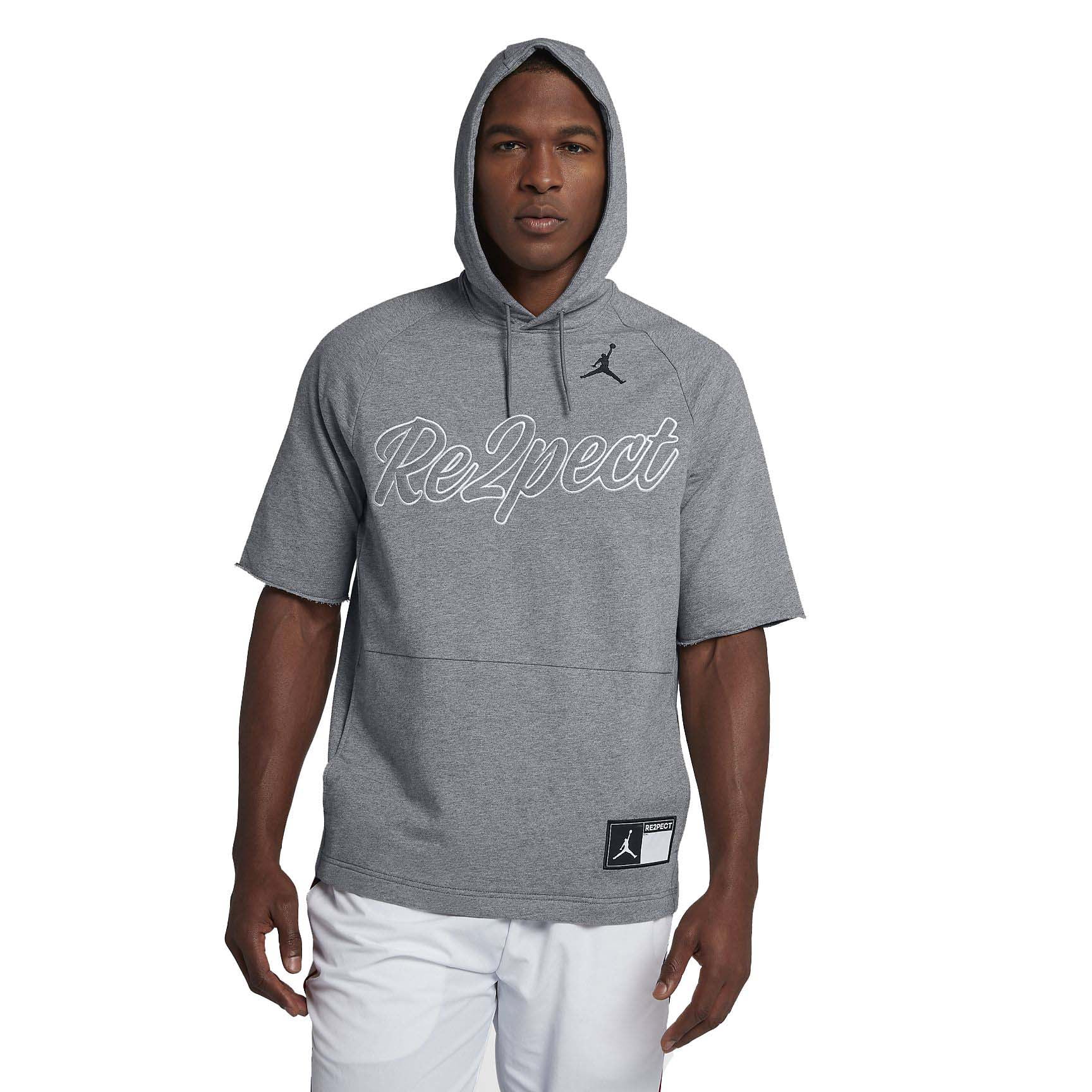 impactante Popular pago Jordan Men's Nike Re2pect Short Sleeve Training Hoodie - Walmart.com