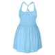 thumbnail image 3 of 2025 Vestido de tenis para mujer con pantalones cortos - Conjunto deportivo sin mangas, con cuello cuadrado y plisado, para hacer ejercicio, 3 of 5