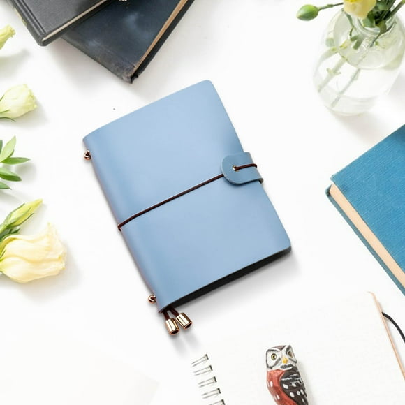 Leather Journal Notebook | Travel Diary | Durable Hand-Bound Faux Leather Cover | Versatile for Writing, Planning, Sketching | Compact 5.3x4.1 in | 1 Pack | Professional Organizer