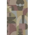 thumbnail image 1 of Maroon & Beige Middle Eastern Inspired Geometric Wallpaper R8417, 1 of 4
