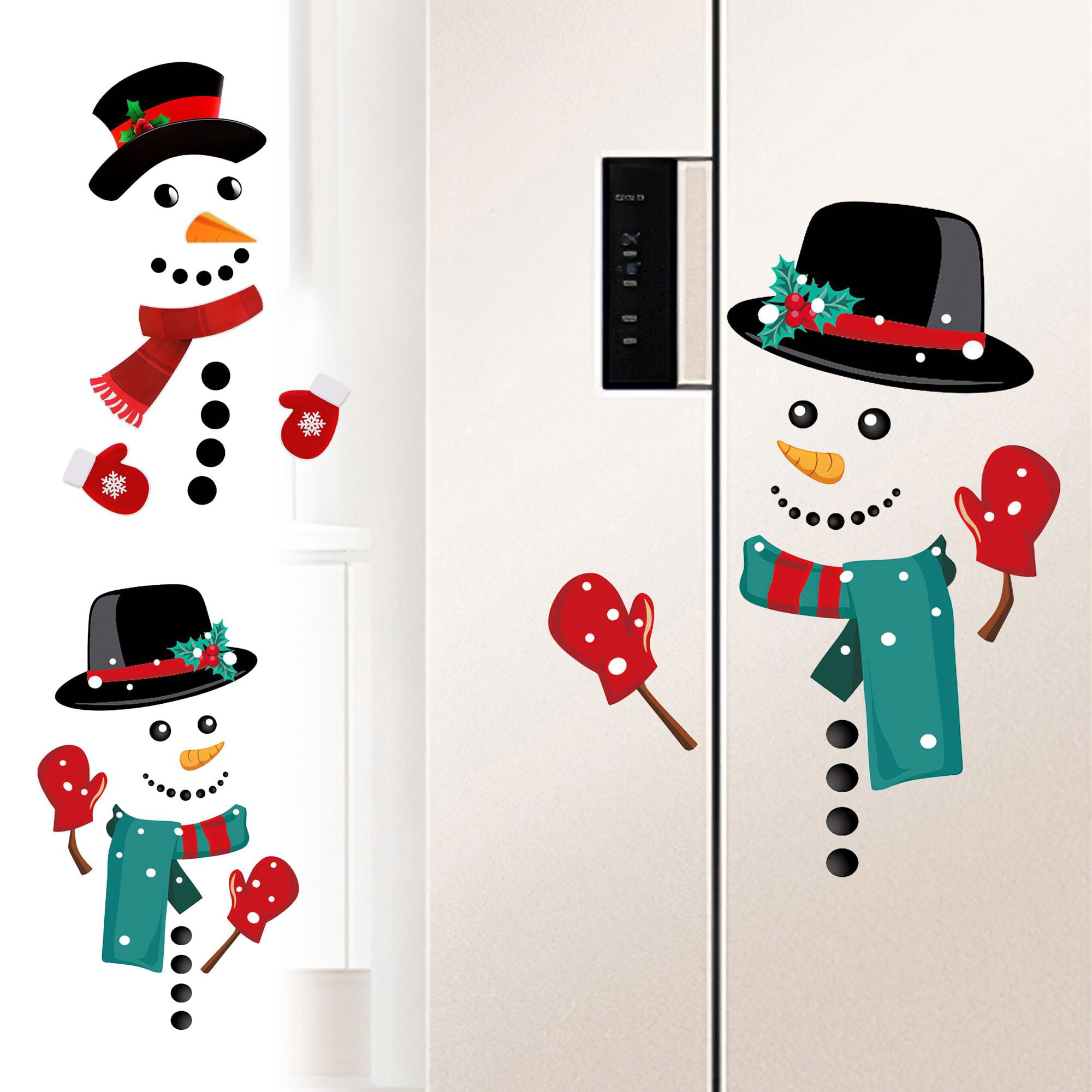 Luxtrada Snowman Christmas Refrigerator Magnets Set , Cute Funny Fridge ...