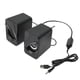 thumbnail image 4 of Altavoz de computadora Mini altavoz de escritorio con control de volumen con cable alimentado por USB con luces RGB para el trabajo en casa, 4 of 5