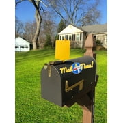 Mail Time Yellow Mailbox Alert Signal Flag for Long Driveways, Country / Rural Roads - All Weather