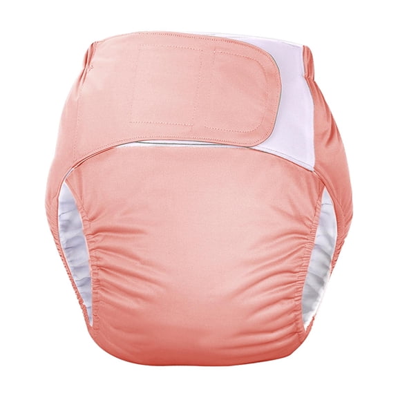 Pañal de tela para adultos, cubierta de pañal lavable, pantalones de incontinencia con forro transpirable para ancianos, pantalones de pañales lavados Rosa Yinane Pañal para adultos
