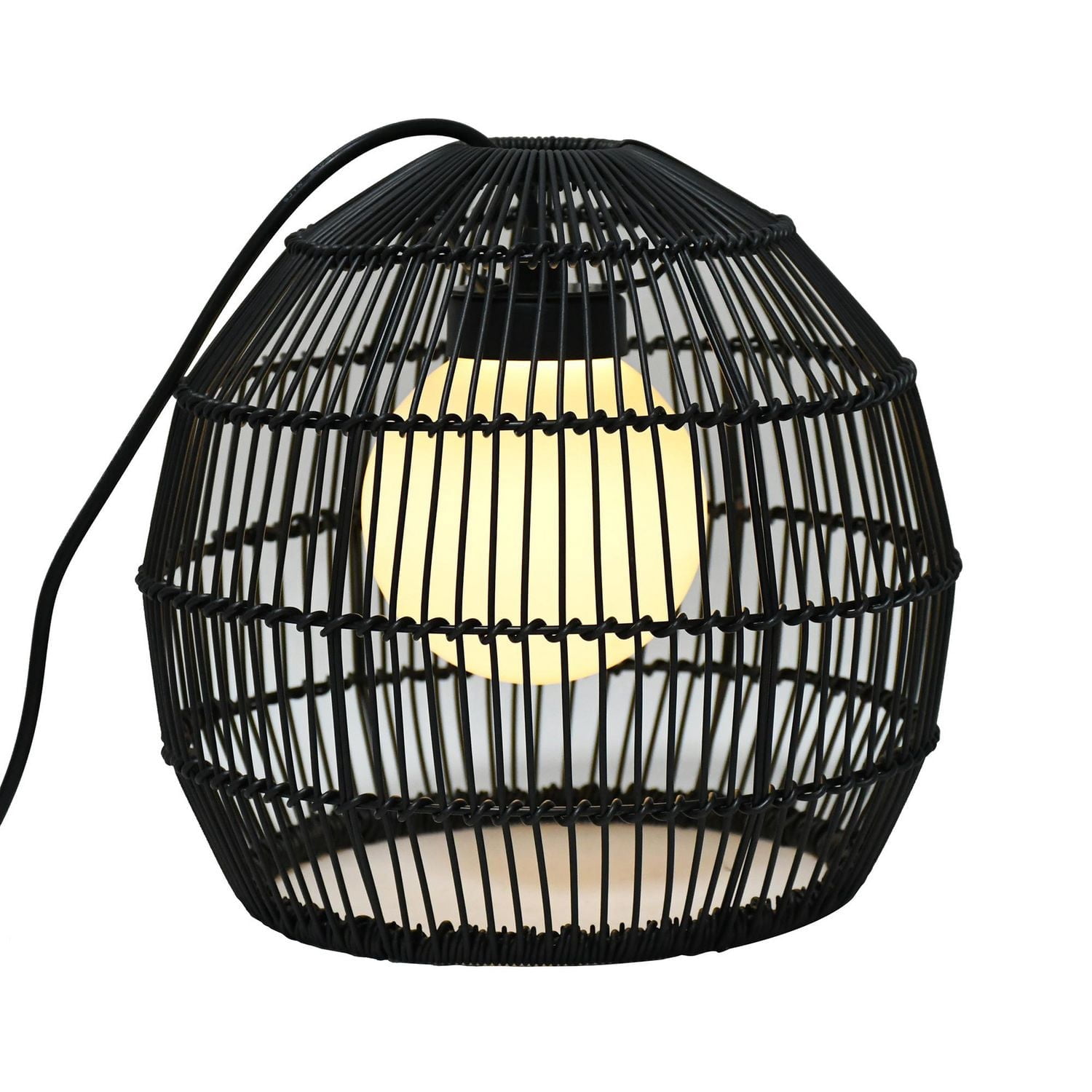 Better Homes and Gardens 11'' Black Woven Pendant