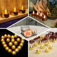 thumbnail image 5 of Efavormart 12 Pack - Metallic Flameless LED Candles - Battery Operated Tea Light Candles - Blush - Rose Gold, 5 of 10